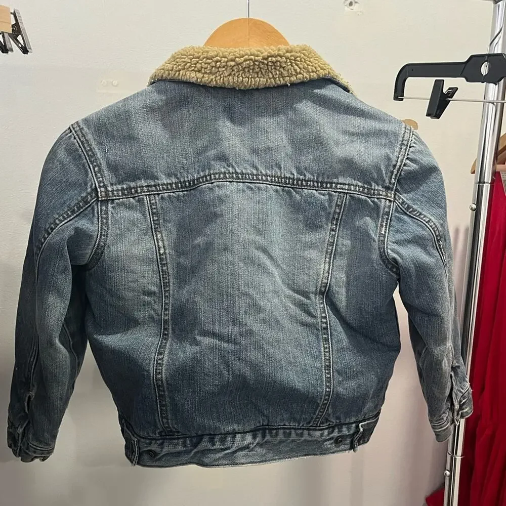 Children’s Place Sherpa Lined‎ Denim Jacket Size Small